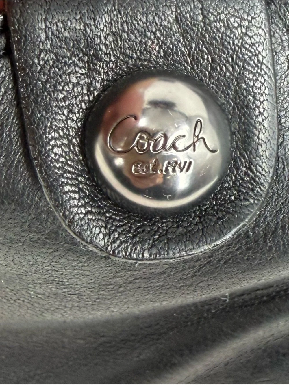 Coach Aliza Black Leather Ankle Booties Size 7